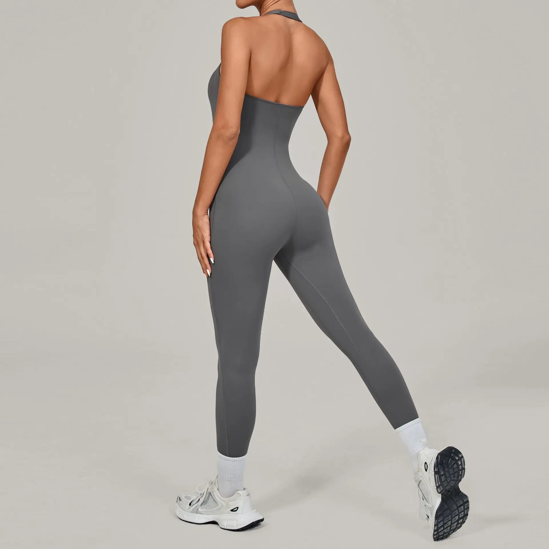 Push-Up Yoga Overalls - Women's Fitness Jumpsuit Set