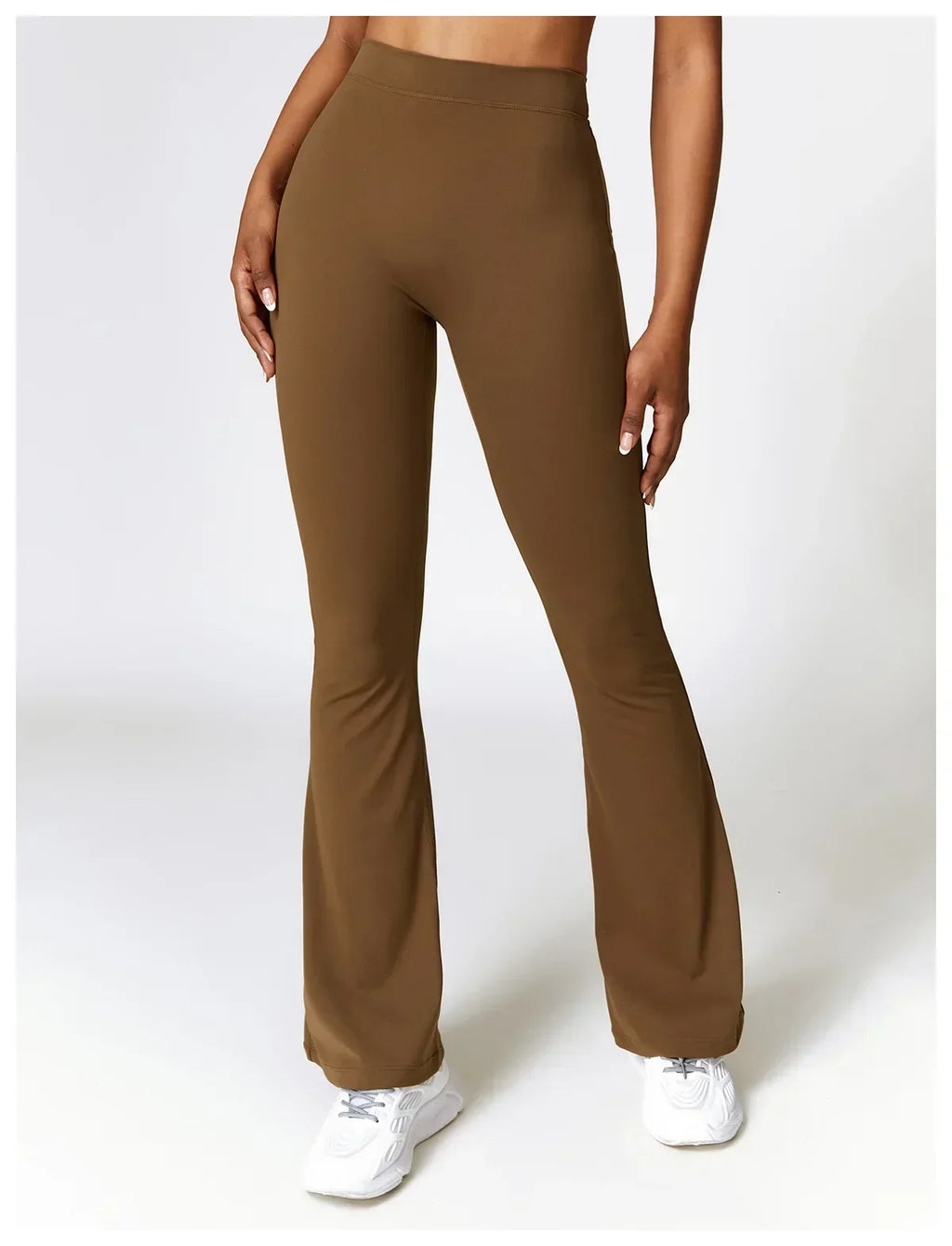 V-Hip Flare Yoga Pants - High-Waist Wide-Leg Leggings