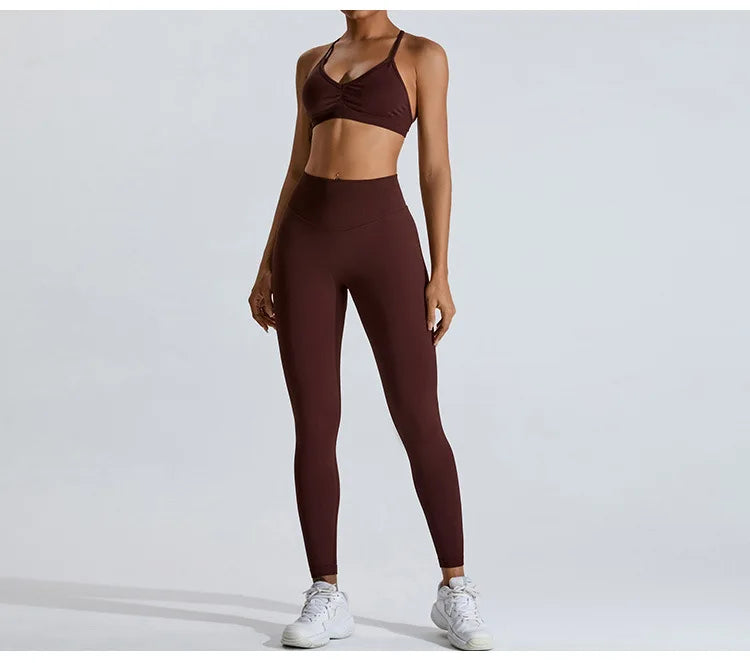 Scrunch Push-Up Sports Bra - Seamless Adjustable-Strap Tank