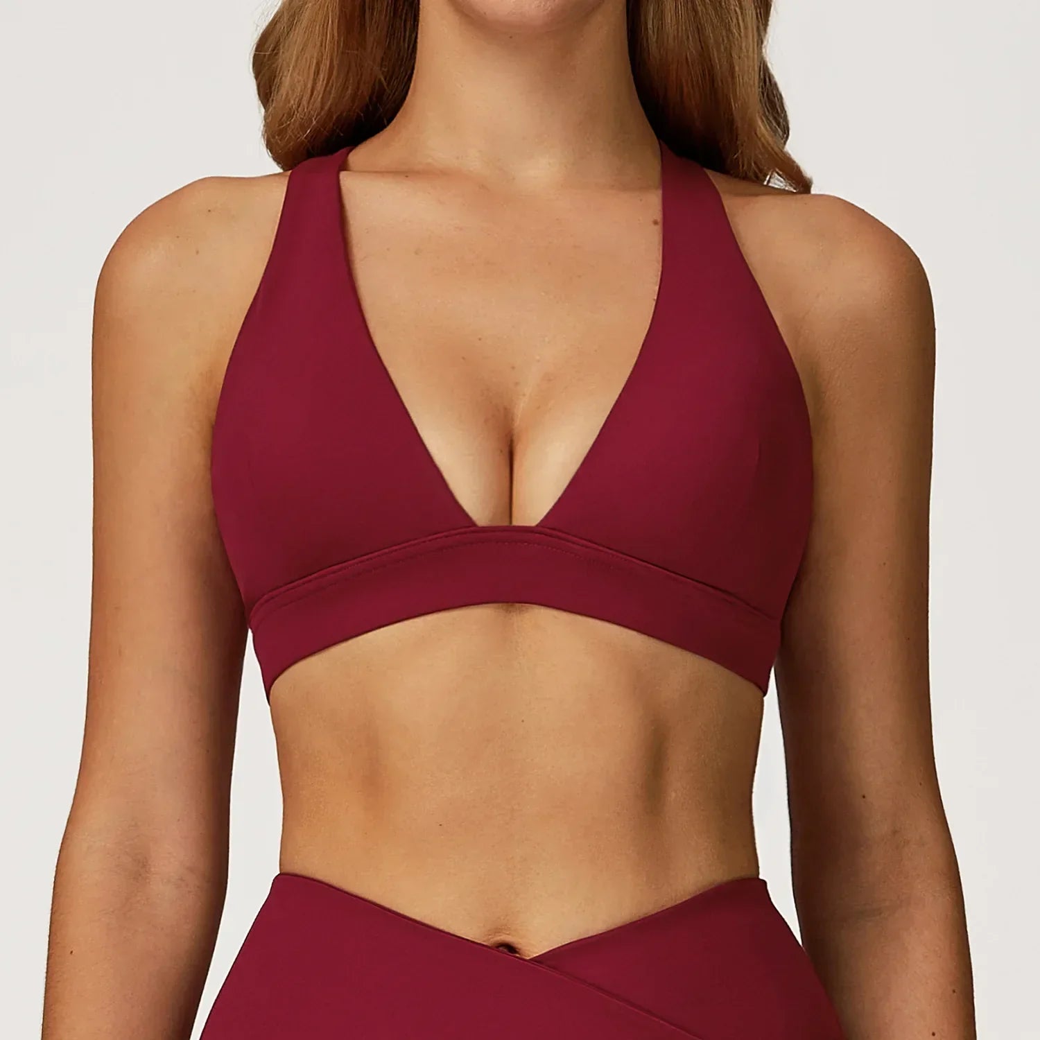 Backless Push-Up Fitness Bra - Athletic Crop Top