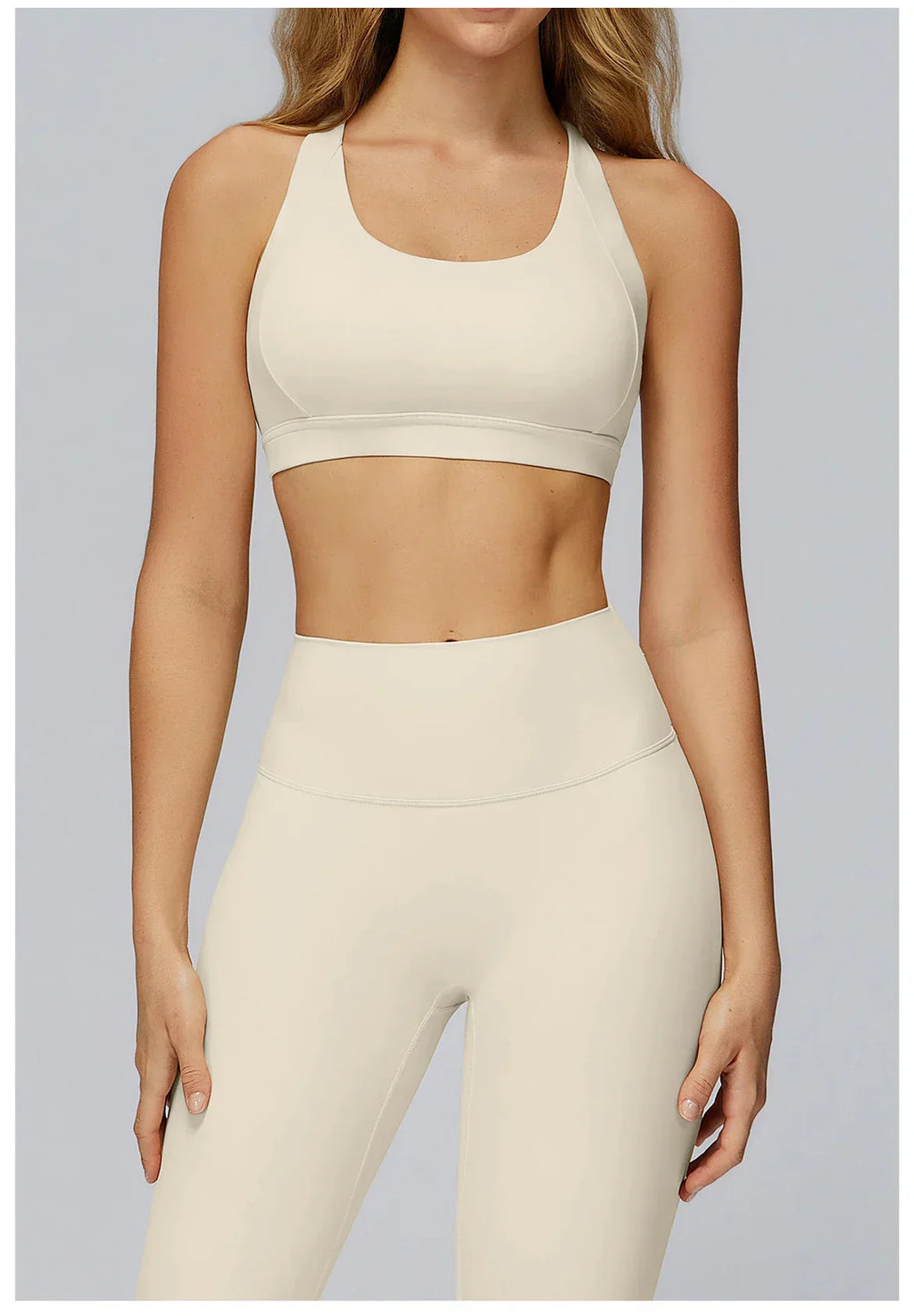Cross-Back Push-Up Sports Bra - Breathable Tank Top