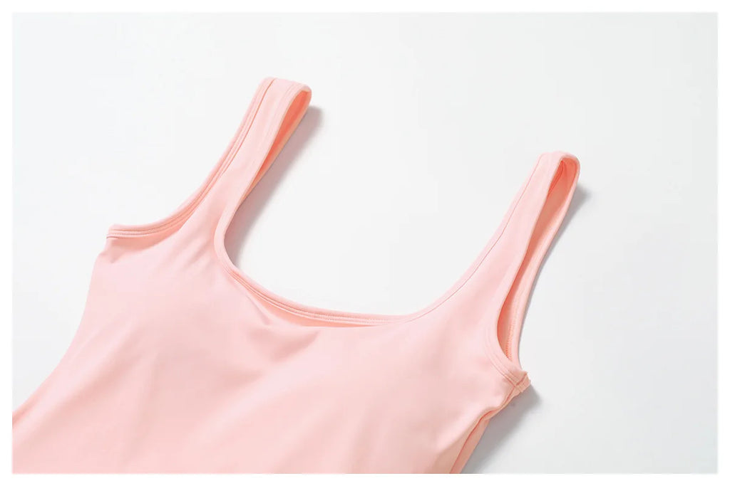 One-Piece Sports Dress Romper - Women's Push-Up Yoga Jumpsuit