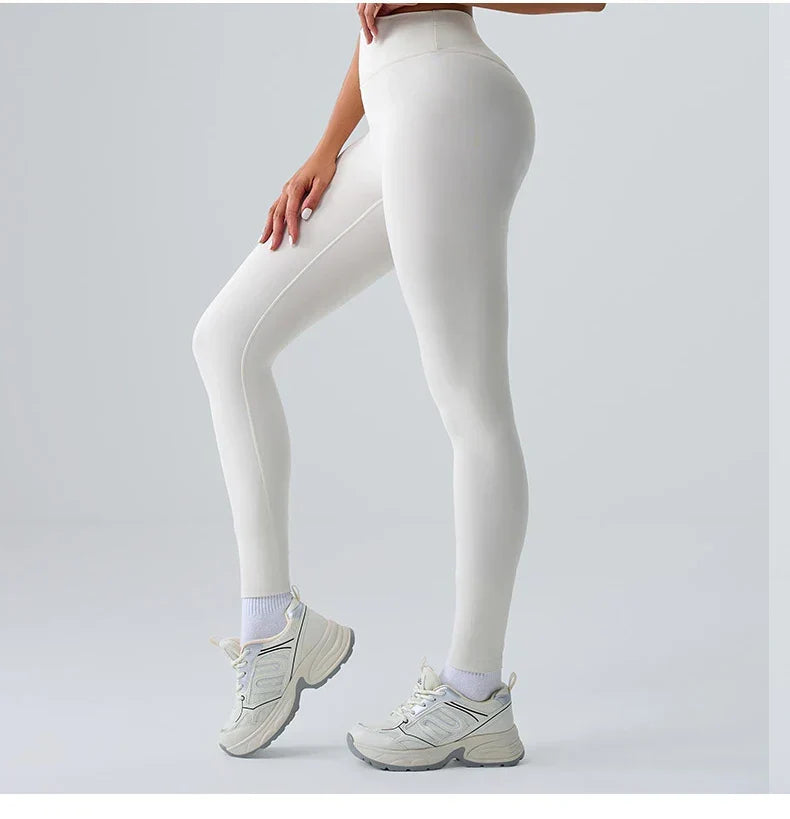 High-Waist Yoga Leggings - Breathable Running & Cycling Tights