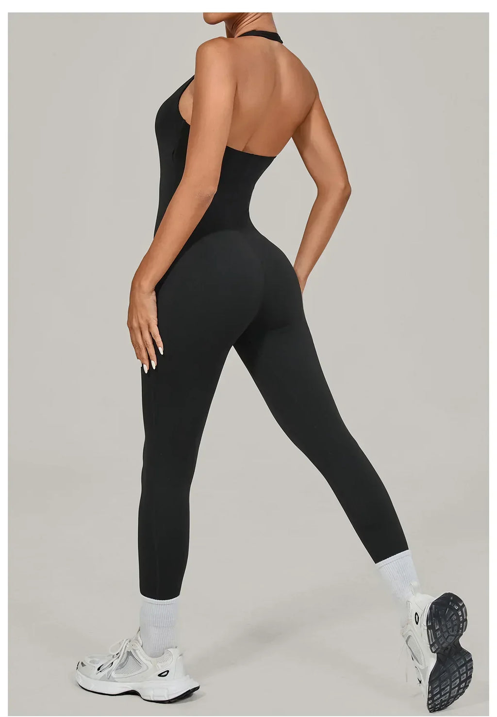 Push-Up Yoga Overalls - Women's Fitness Jumpsuit Set