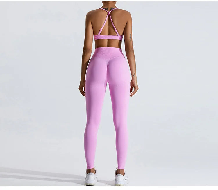 Scrunch Push-Up Sports Bra - Seamless Adjustable-Strap Tank