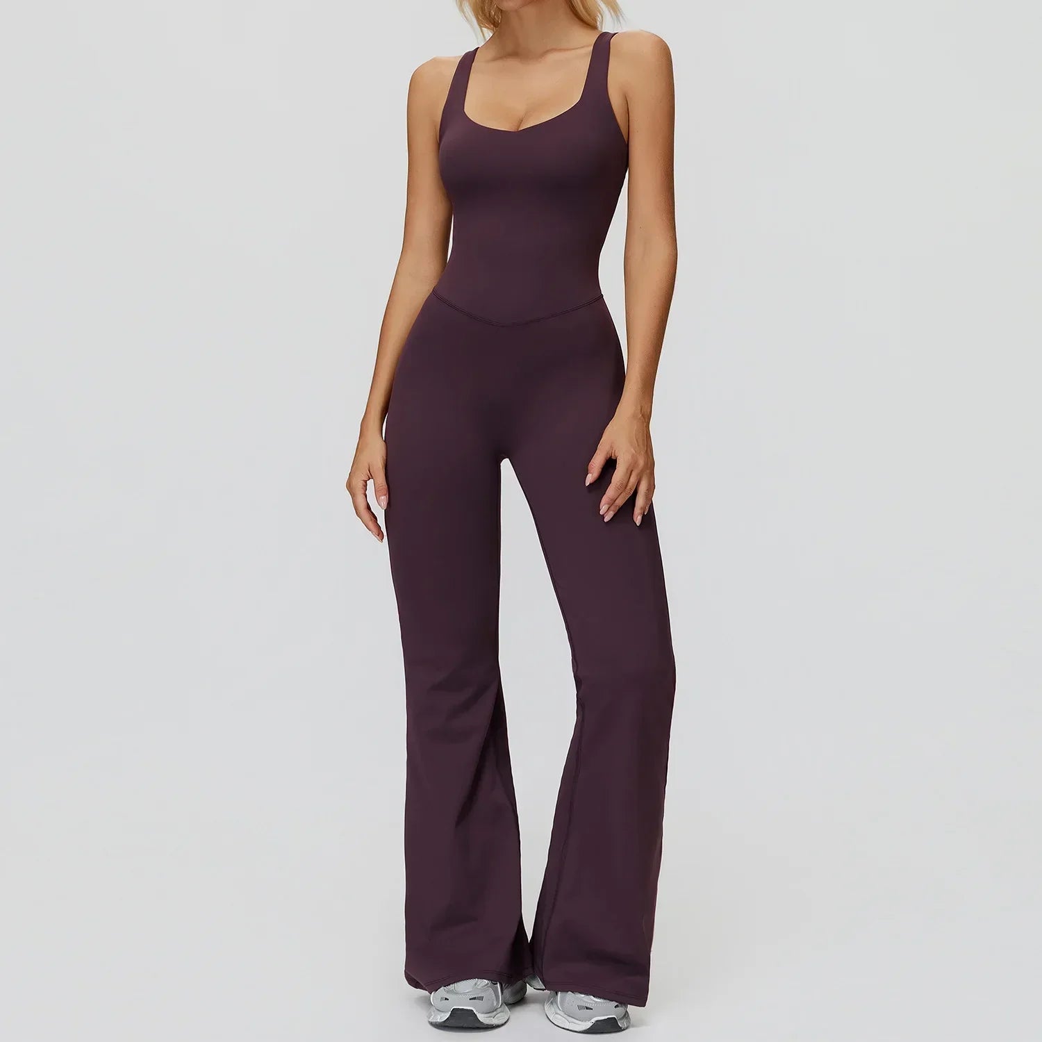 Stretch Push-Up Romper - Women's Yoga & Gym Tracksuit Set