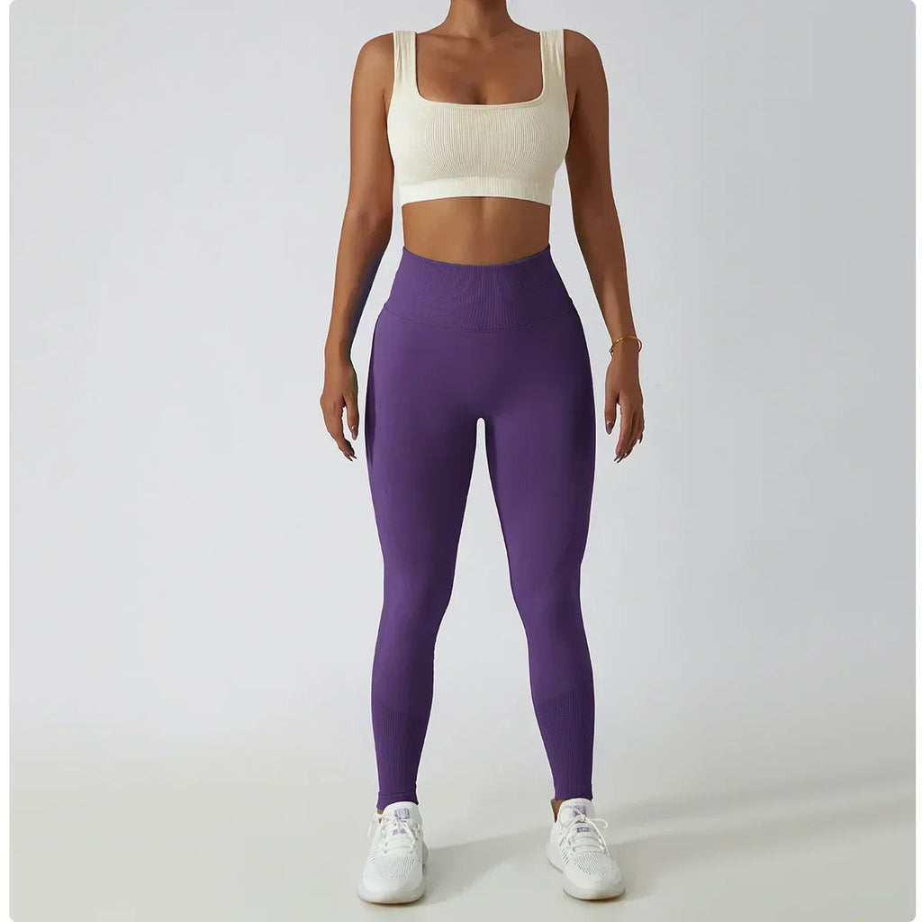 Seamless Scrunch-Butt Leggings - High-Waist Push-Up Yoga Pants
