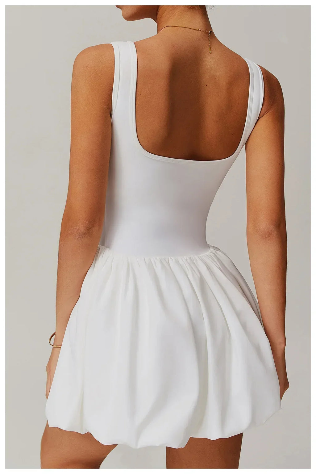 One-Piece Sports Dress Romper - Women's Push-Up Yoga Jumpsuit