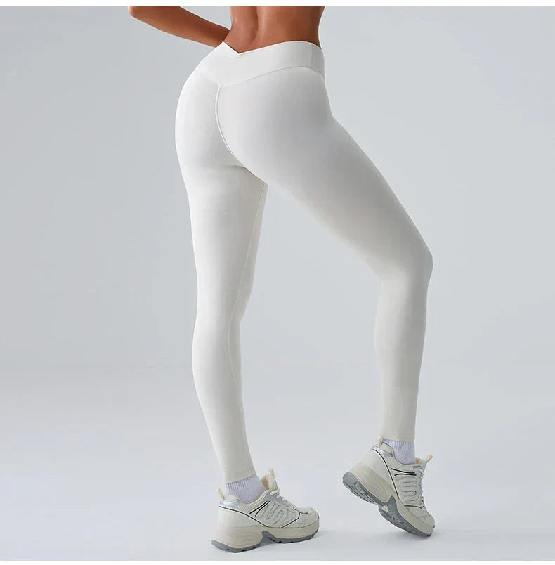High-Waist Yoga Leggings - Breathable Running & Cycling Tights
