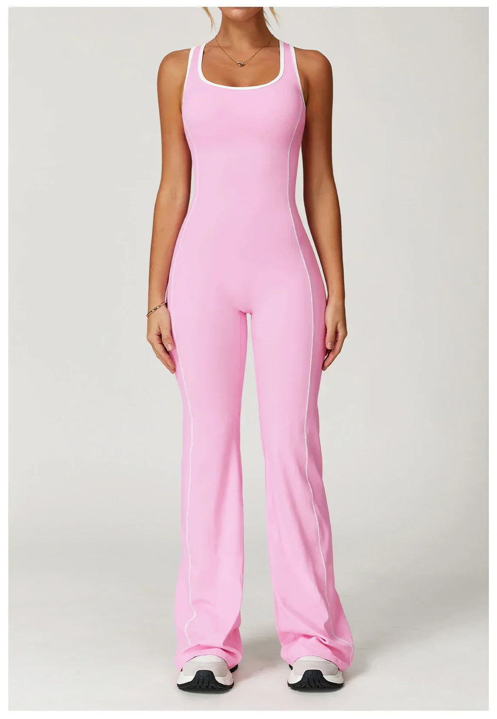 Zip-Up Skort Romper - Women's Gym & Yoga Jumpsuit