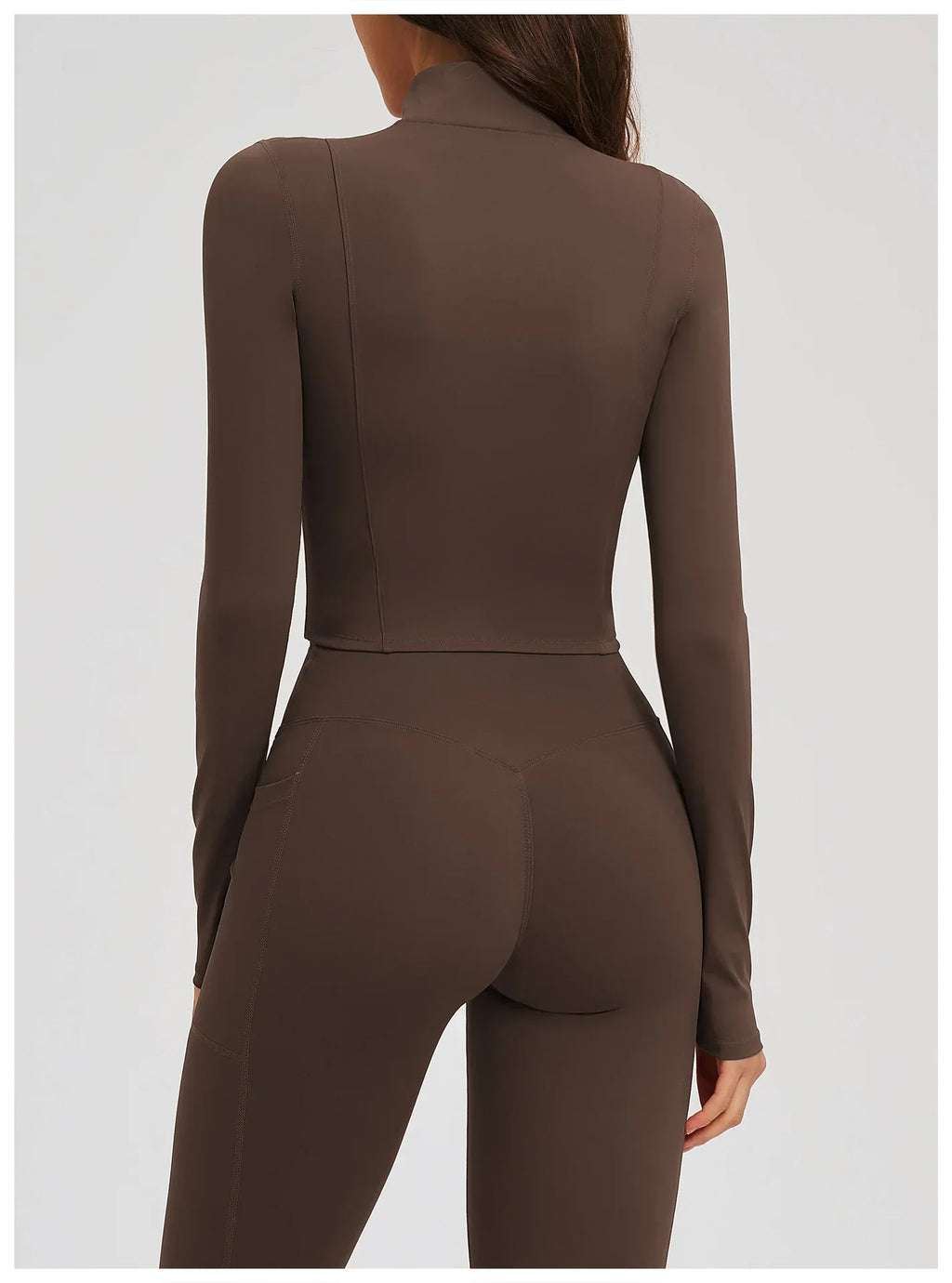 Zip-Up Crop Jacket - Women's Quick-Dry Yoga & Running Top