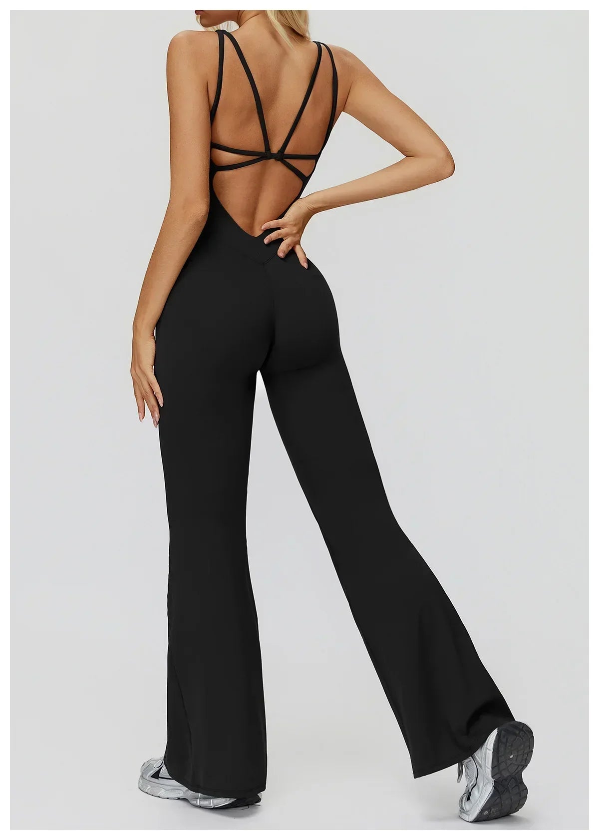 Stretch Push-Up Romper - Women's Yoga & Gym Tracksuit Set