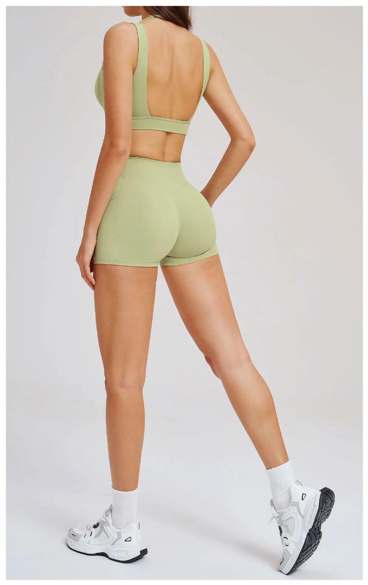 2-Piece Shorts Set - Women's Yoga & Gym Tracksuit