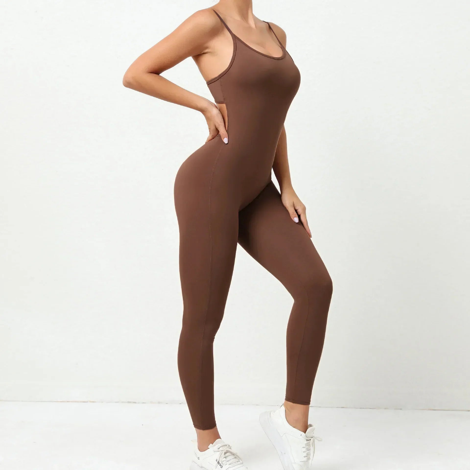 Running Overalls Romper - Women's Gym & Yoga Jumpsuit