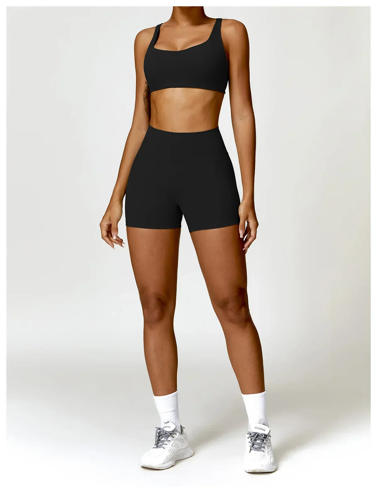 2-Piece Legging & Long Sleeve Set - Women's Yoga Tracksuit
