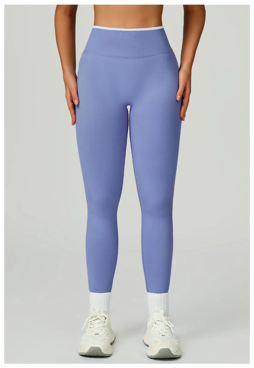 Seamless High-Waist Leggings - Breathable Yoga & Running Tights