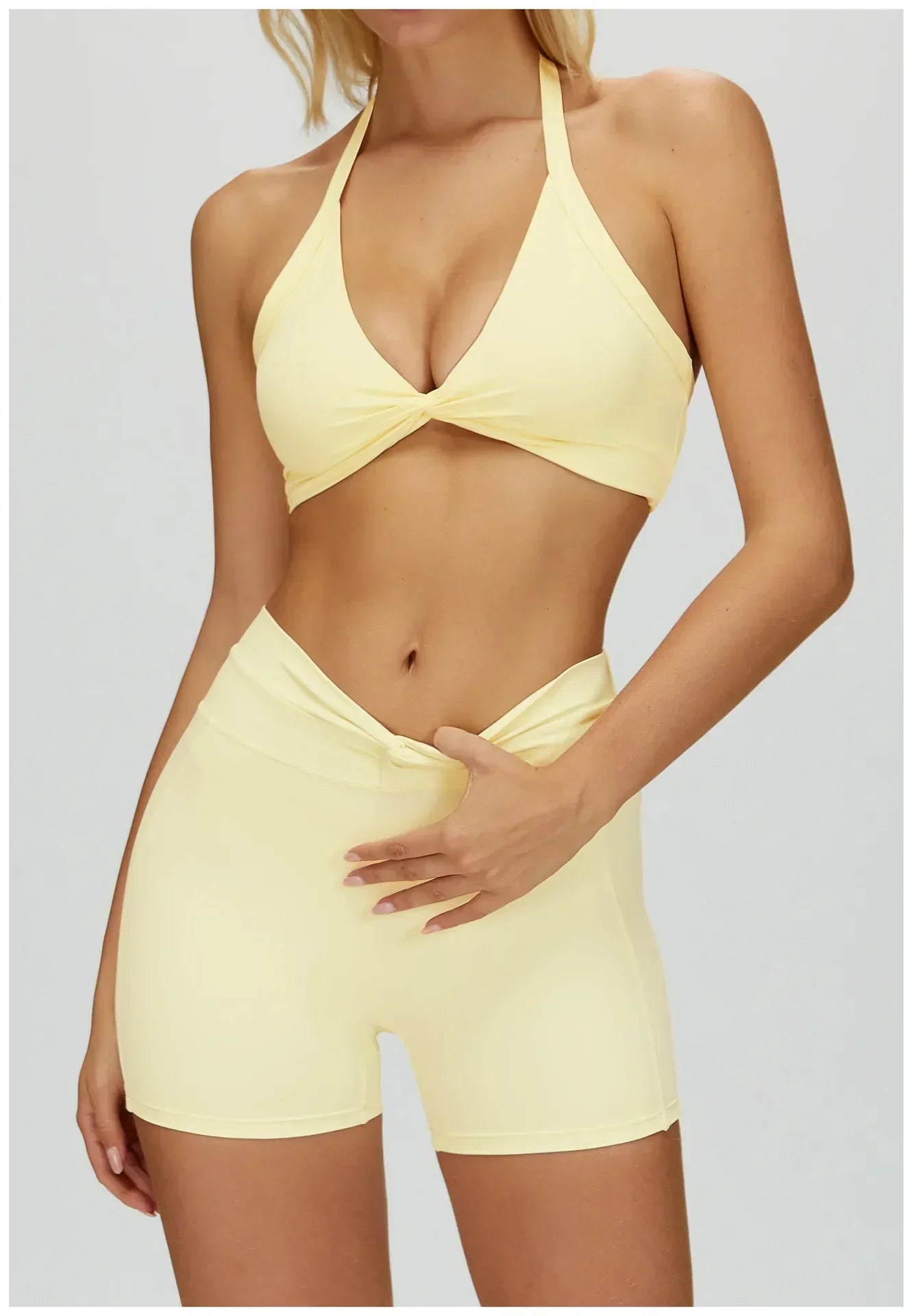 Backless Athletic Sports Bra - Women's Gym Crop Top