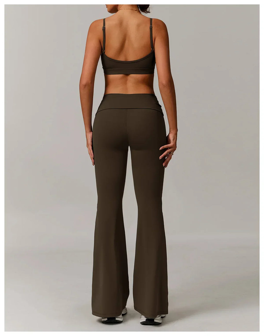 High-Waist Flare Leggings - Tummy-Control Wide-Leg Yoga Pants