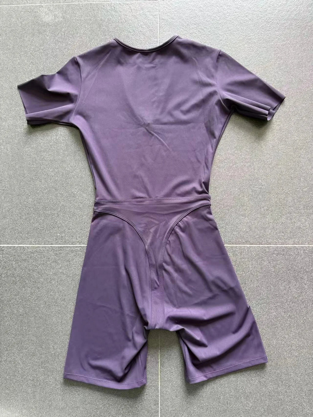 Short Sleeve Summer Romper - Women's Push-Up Yoga Bodysuit