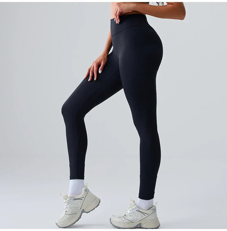 High-Waist Yoga Leggings - Breathable Running & Cycling Tights