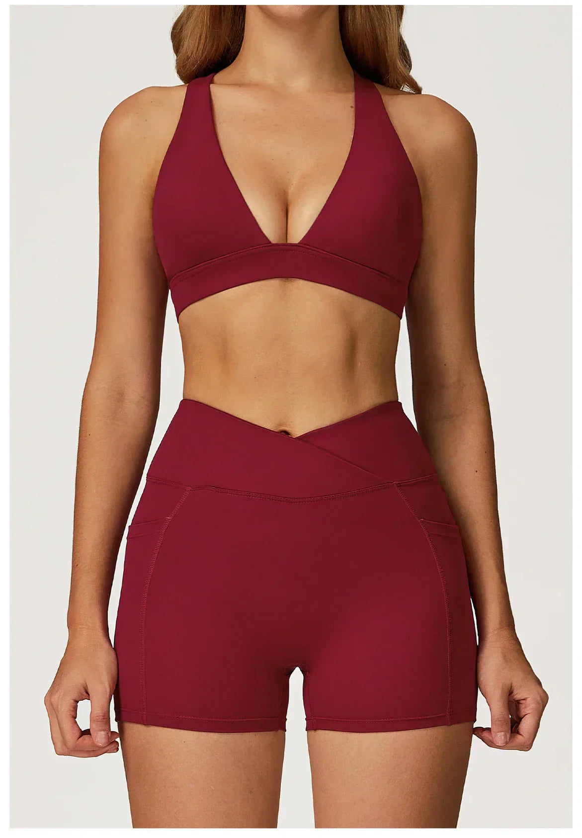 Backless Push-Up Fitness Bra - Athletic Crop Top