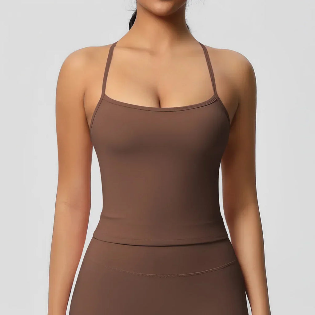 Push-Up Bralette Tank - Women's Training & Running Sports Bra