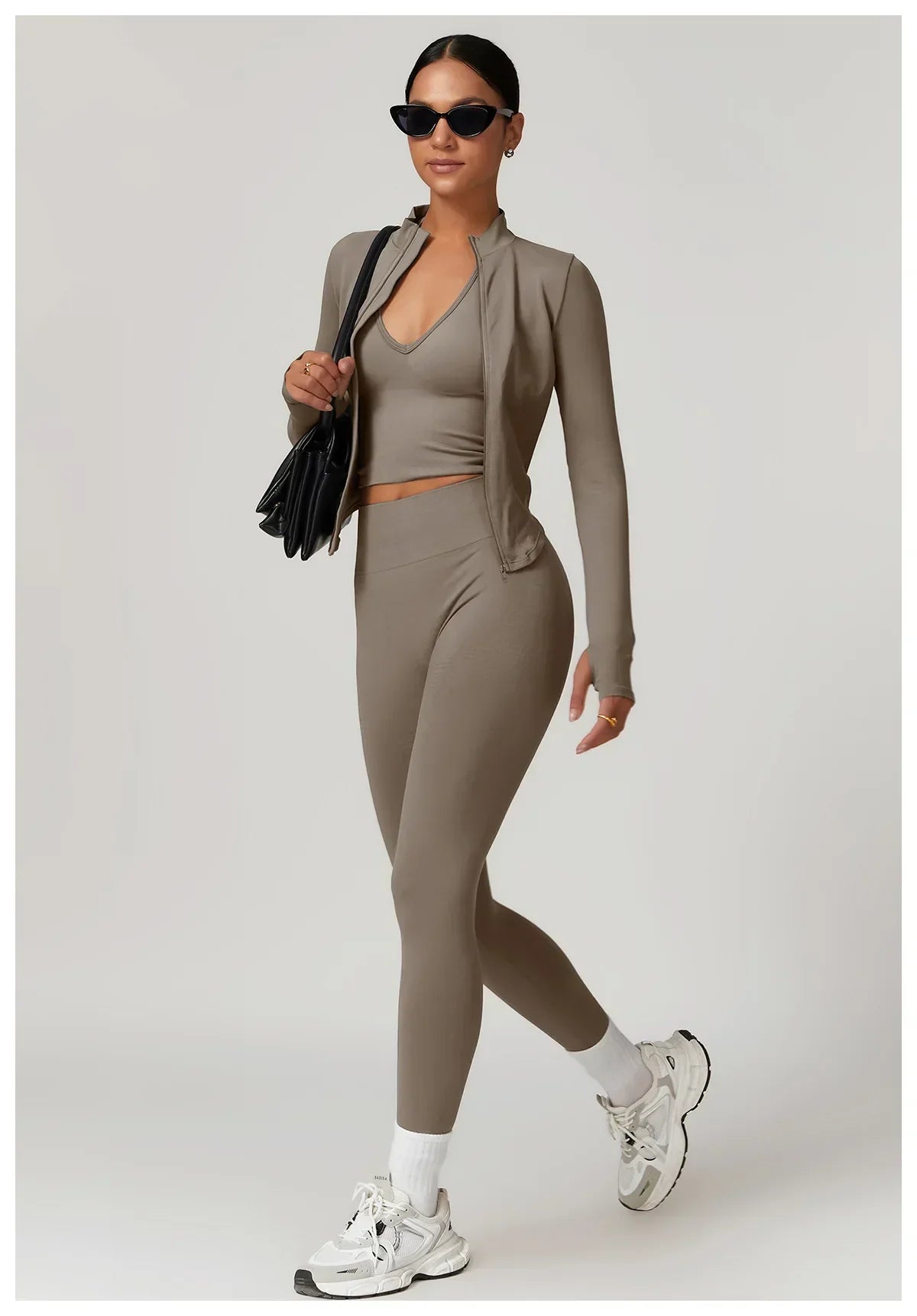 2-Piece Seamless Set - High-Waist Leggings & Top Tracksuit