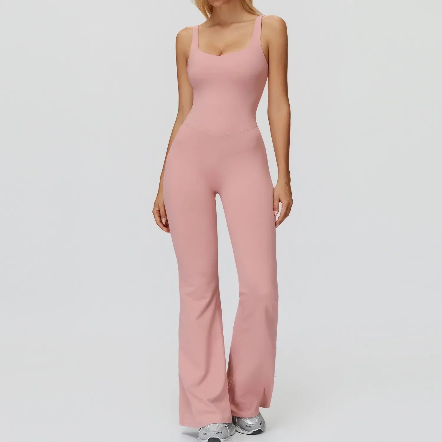 Stretch Push-Up Romper - Women's Yoga & Gym Tracksuit Set