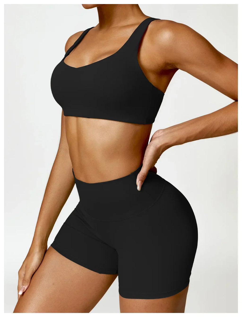2-Piece Legging & Long Sleeve Set - Women's Yoga Tracksuit