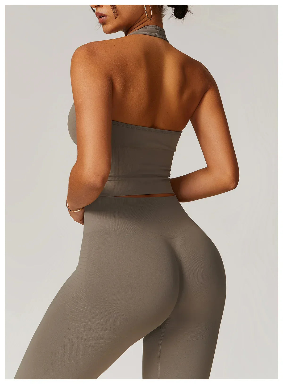 High-Waist Push-Up Leggings - Breathable Yoga & Running Tights