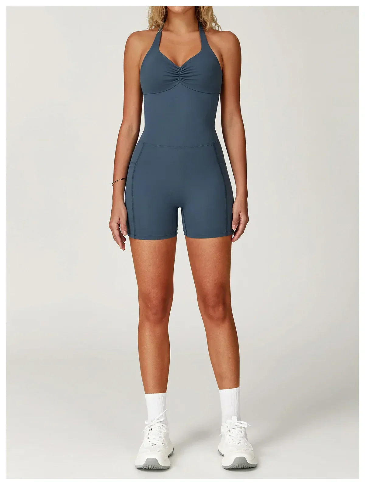 Quick-Dry Push-Up Jumpsuit - Women's Yoga & Gym Bodysuit
