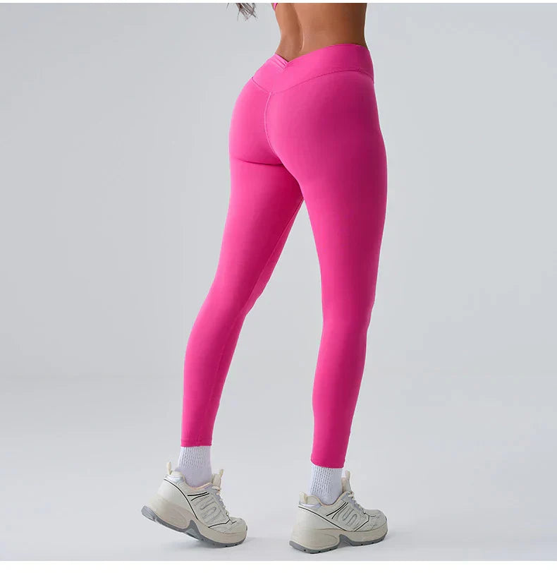 High-Waist Yoga Leggings - Breathable Running & Cycling Tights