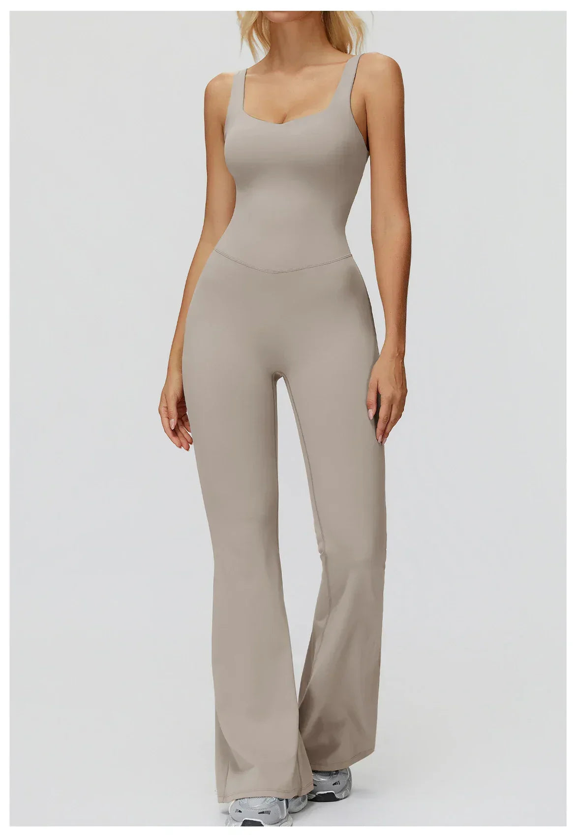 Stretch Push-Up Romper - Women's Yoga & Gym Tracksuit Set