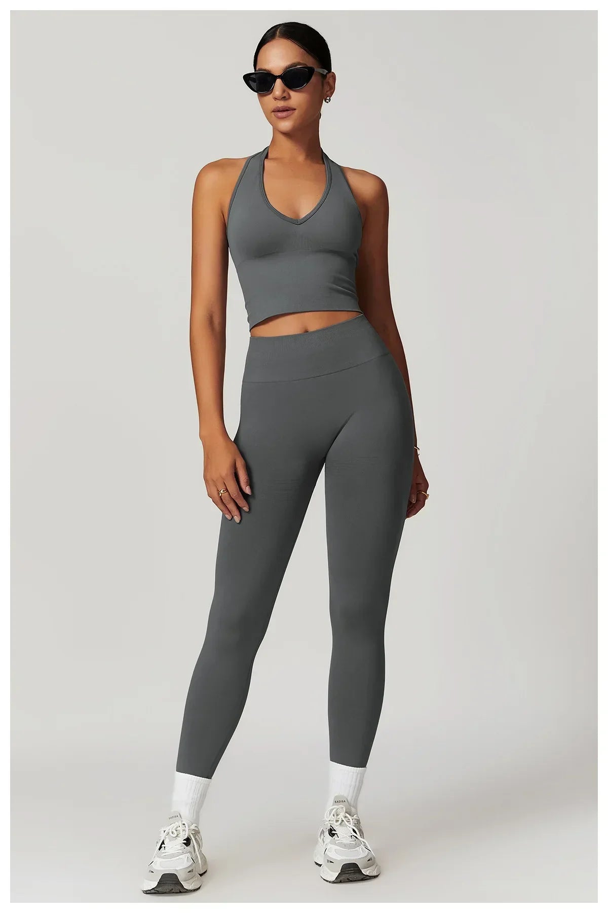High-Waist Push-Up Leggings - Breathable Yoga & Running Tights