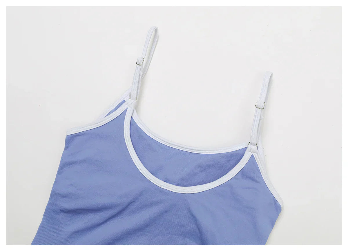 Seamless Padded Fitness Vest - Shockproof Pilates Bra