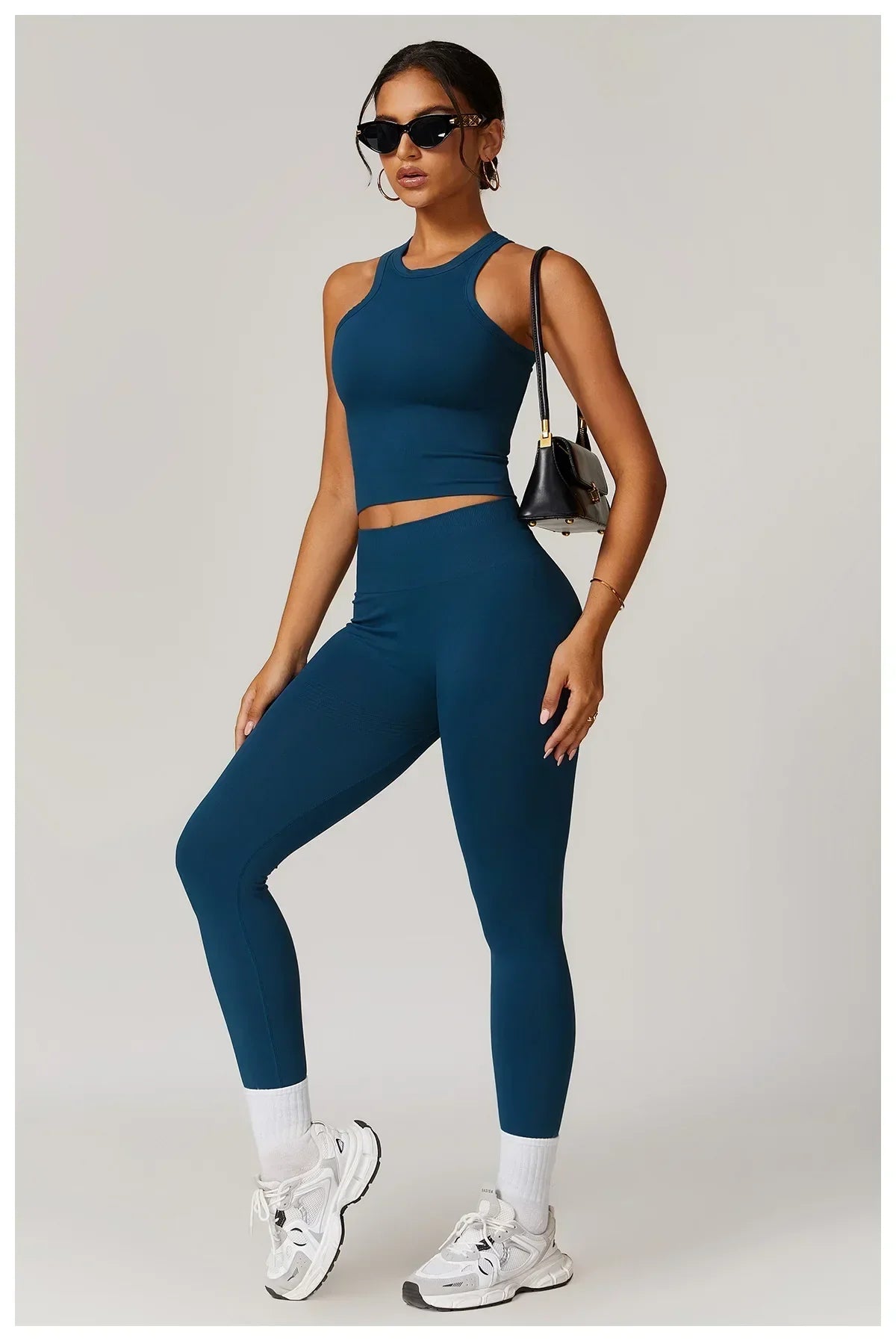 High-Waist Push-Up Leggings - Breathable Yoga & Running Tights