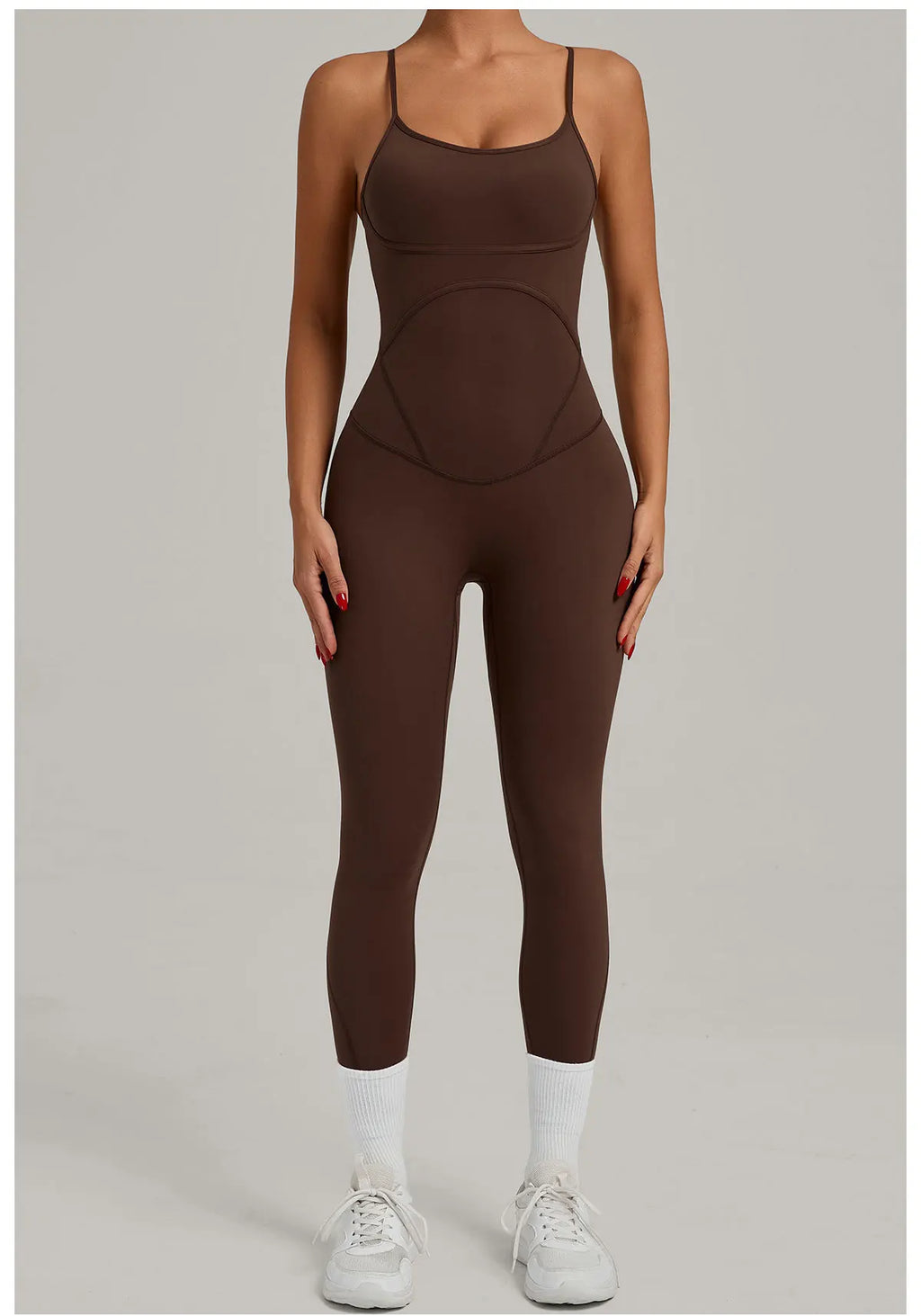 Scrunch Backless Romper - Women's One-Piece Yoga Jumpsuit