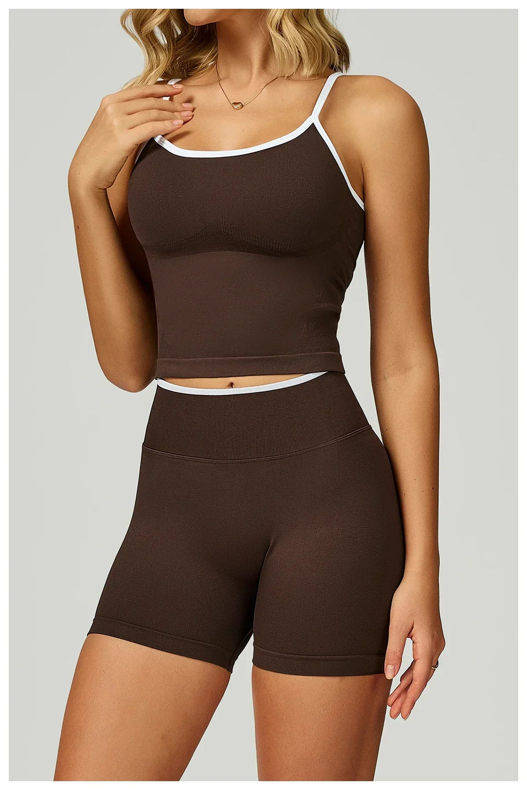 Seamless Padded Fitness Vest - Shockproof Pilates Bra