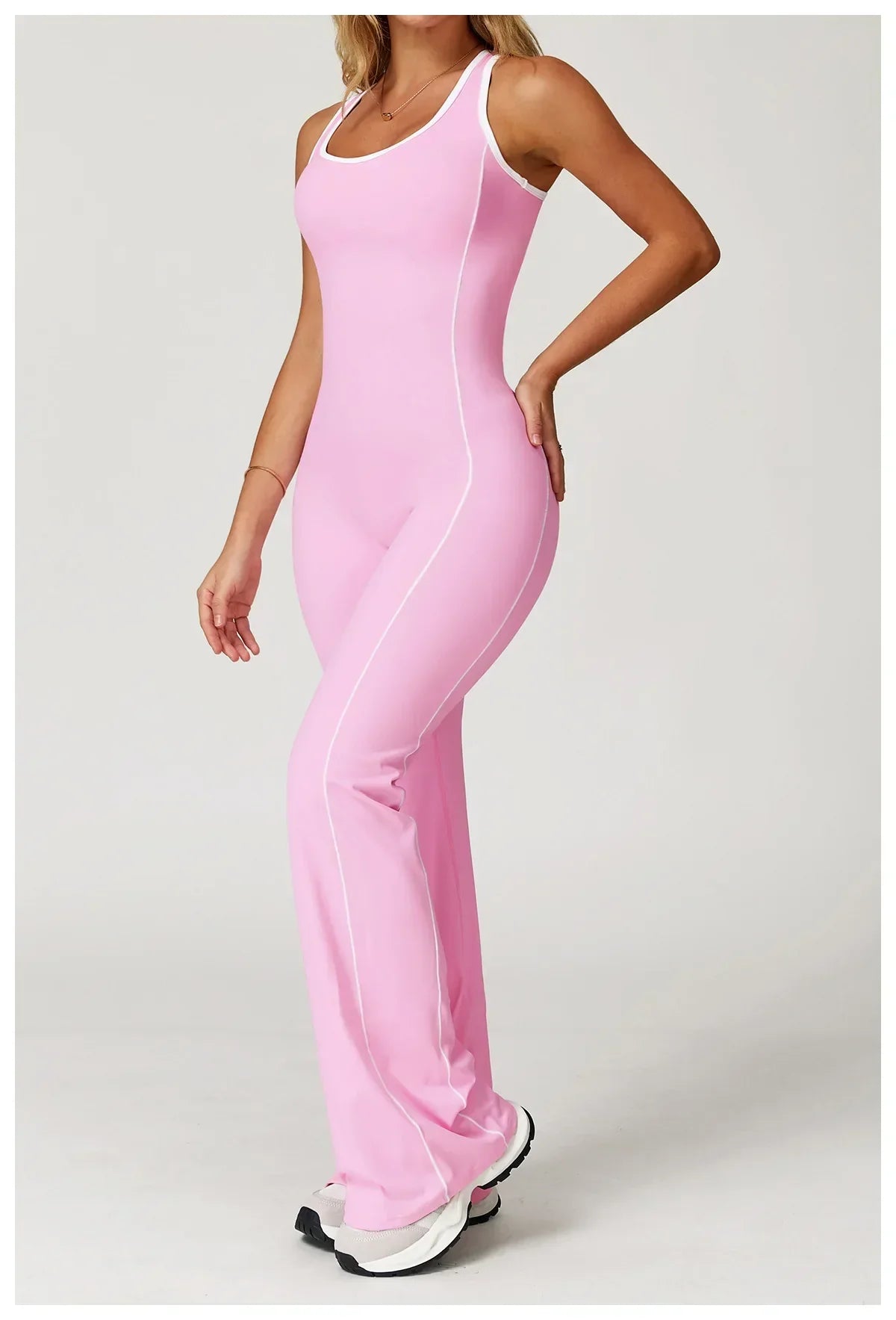 Zip-Up Skort Romper - Women's Gym & Yoga Jumpsuit