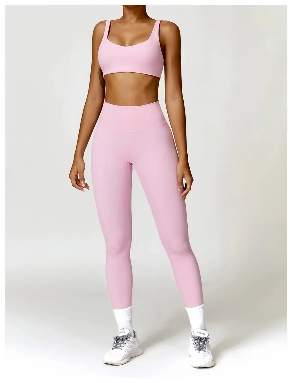 2-Piece Legging & Long Sleeve Set - Women's Yoga Tracksuit
