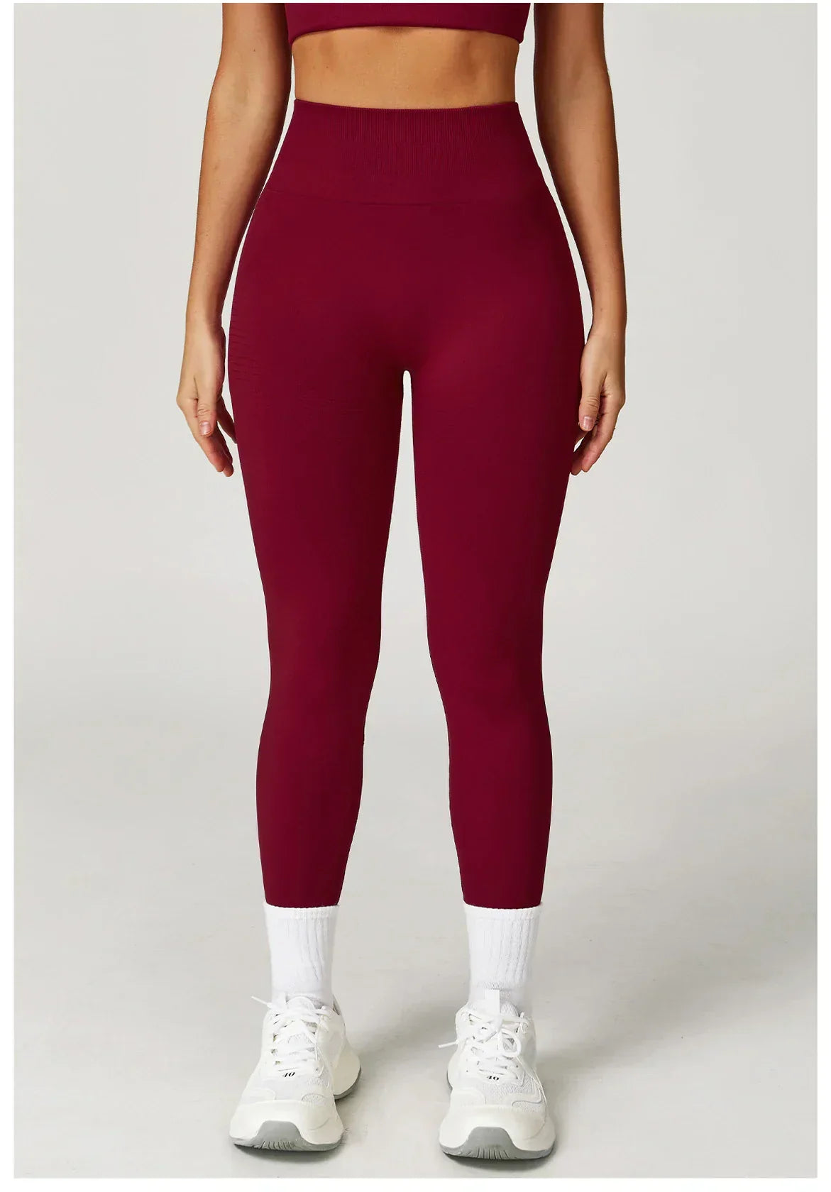 High-Waist Push-Up Leggings - Breathable Yoga & Running Tights