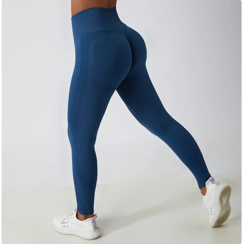 Seamless Scrunch-Butt Leggings - High-Waist Push-Up Yoga Pants