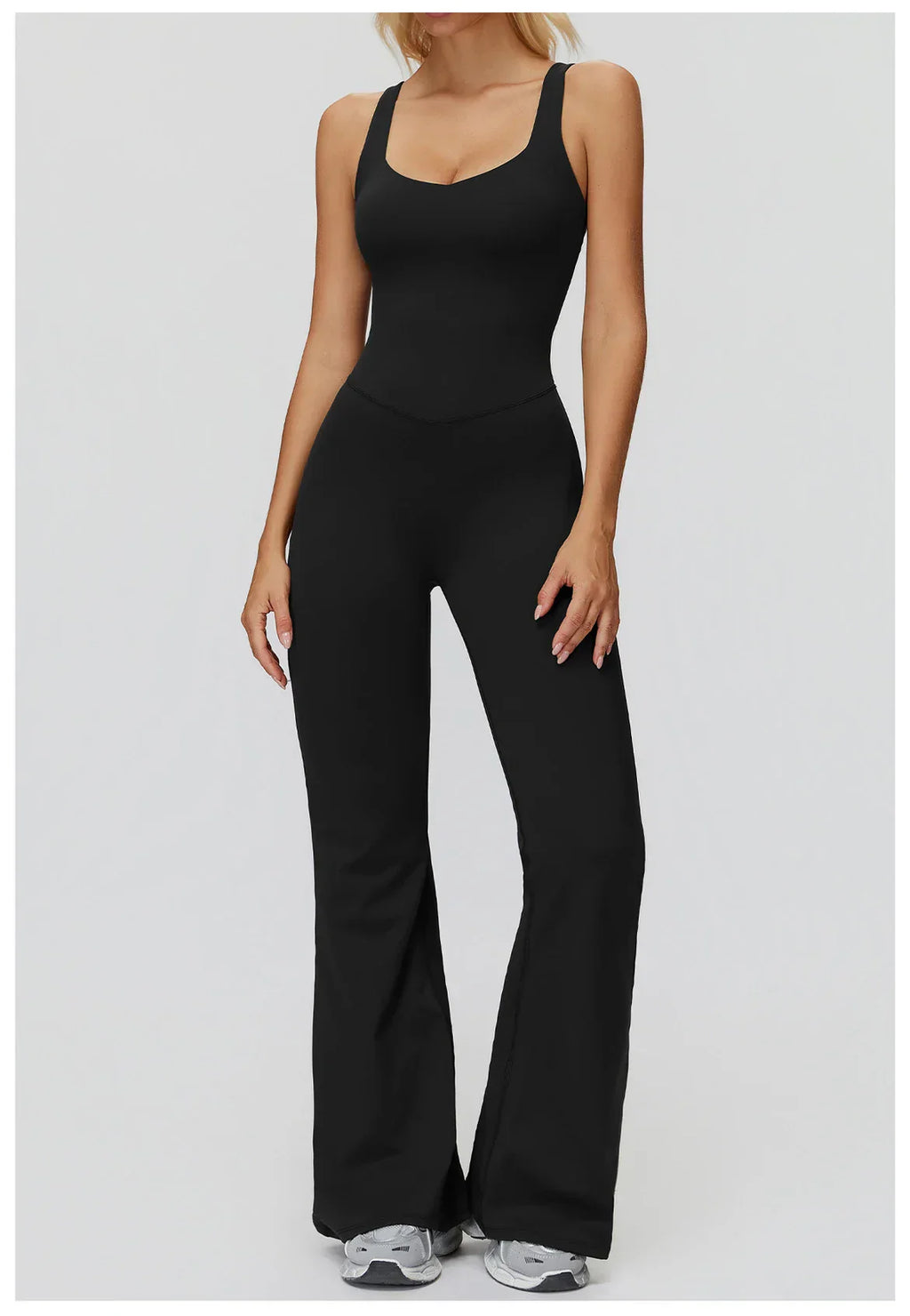 Stretch Push-Up Romper - Women's Yoga & Gym Tracksuit Set