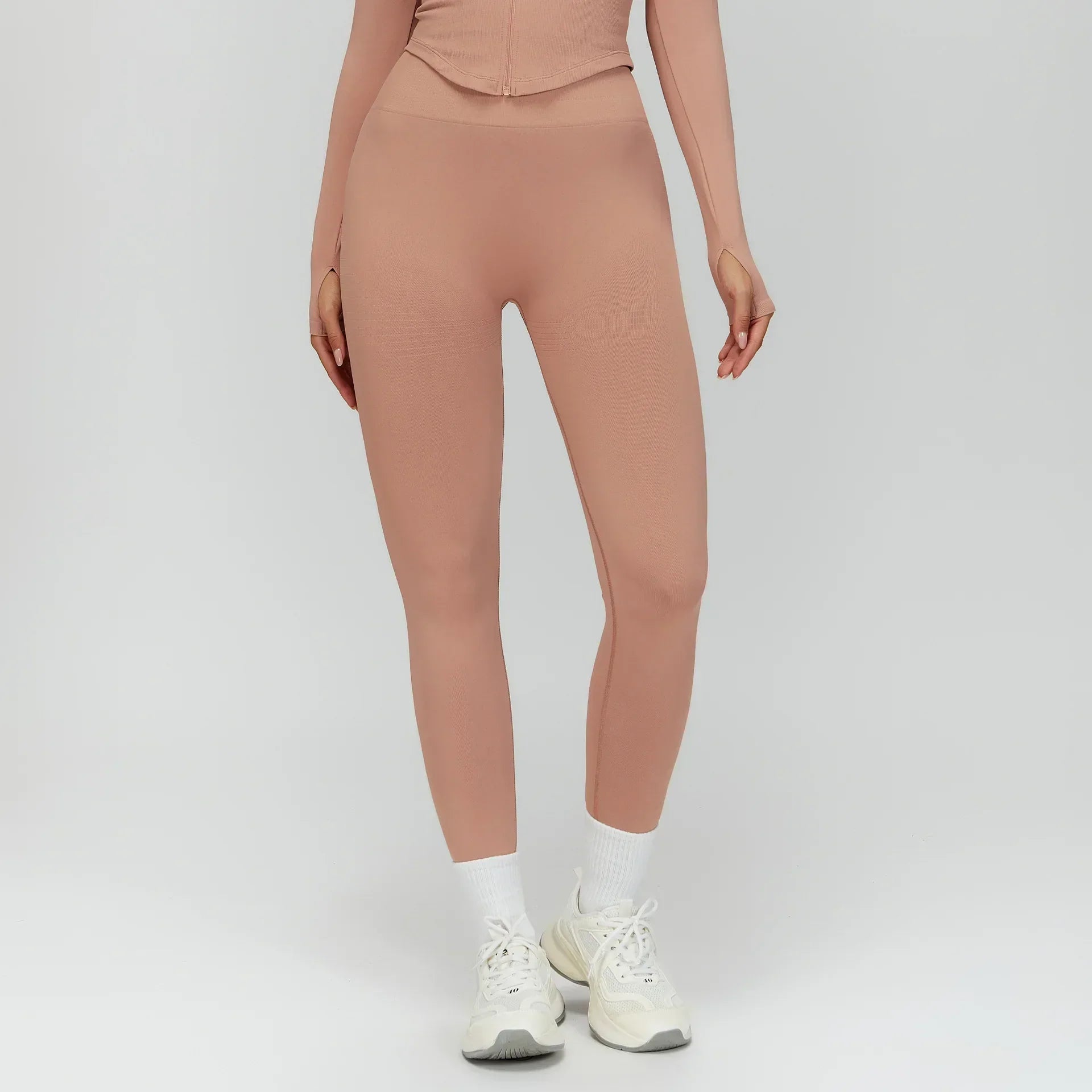 High-Waist Push-Up Leggings - Breathable Yoga & Running Tights