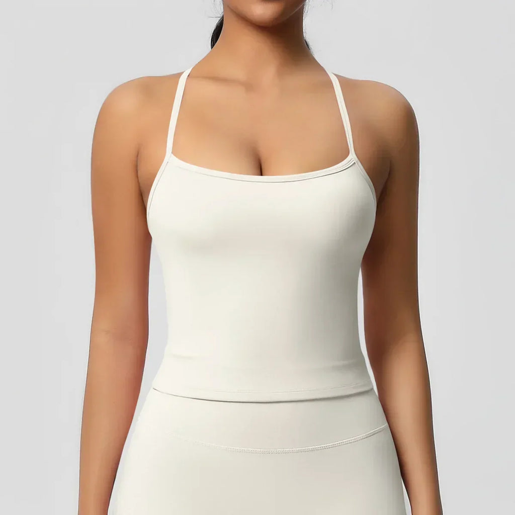 Push-Up Bralette Tank - Women's Training & Running Sports Bra