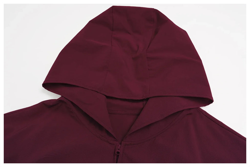 2-Piece Sun Protection Set - Windproof Hooded Outdoor Sportswear