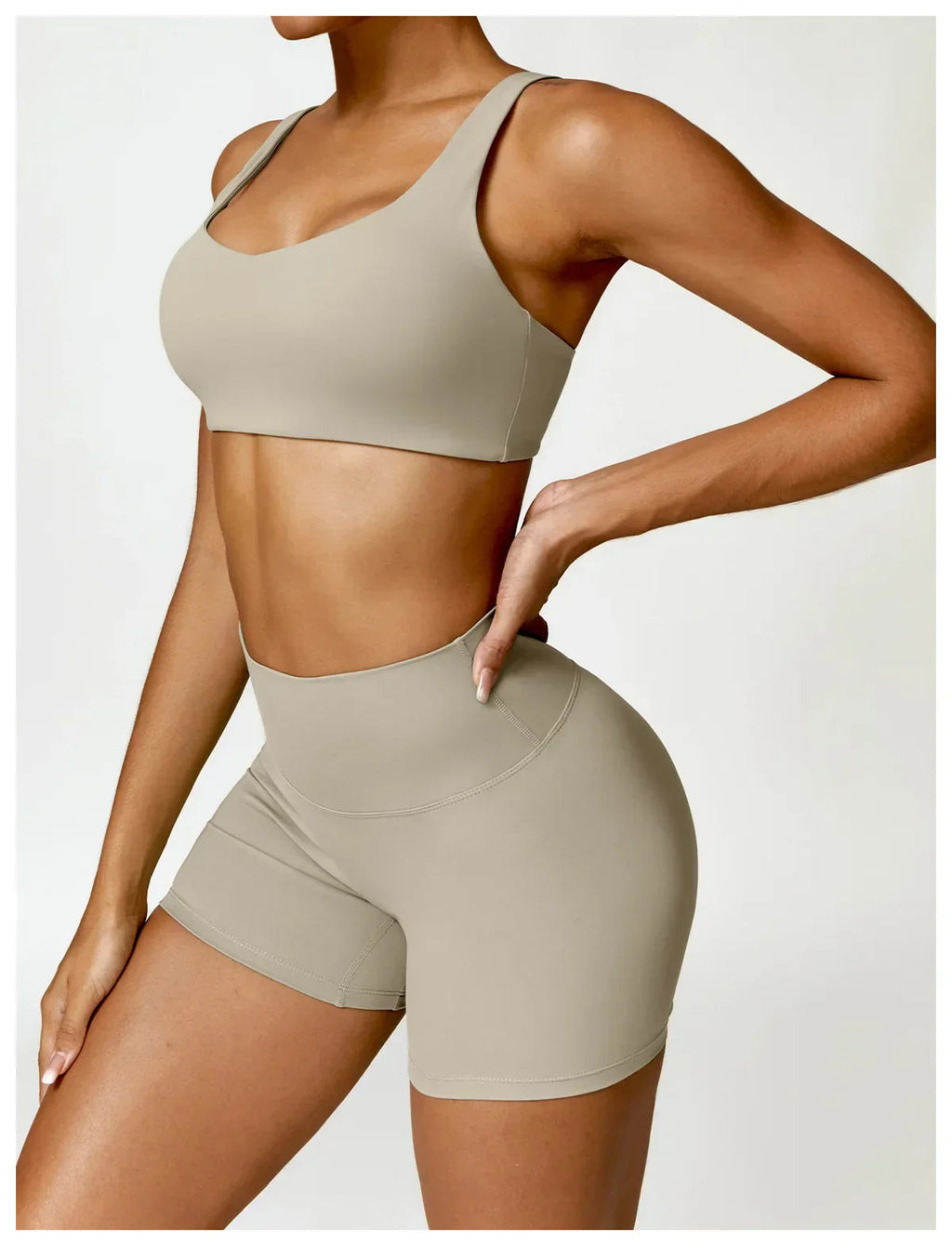 2-Piece Legging & Long Sleeve Set - Women's Yoga Tracksuit