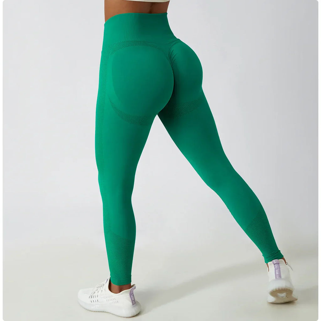 Seamless Scrunch-Butt Leggings - High-Waist Push-Up Yoga Pants