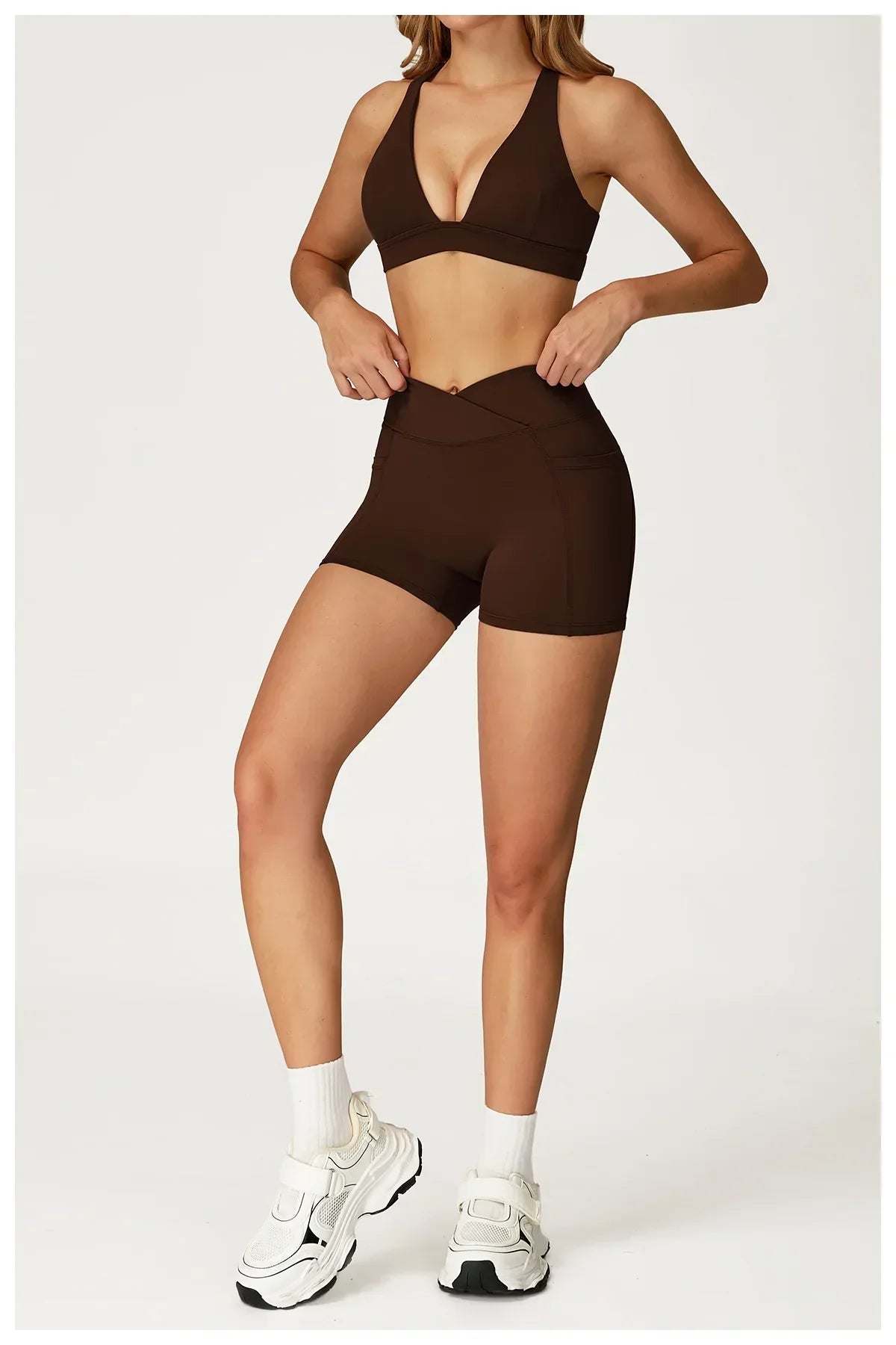 Backless Push-Up Fitness Bra - Athletic Crop Top