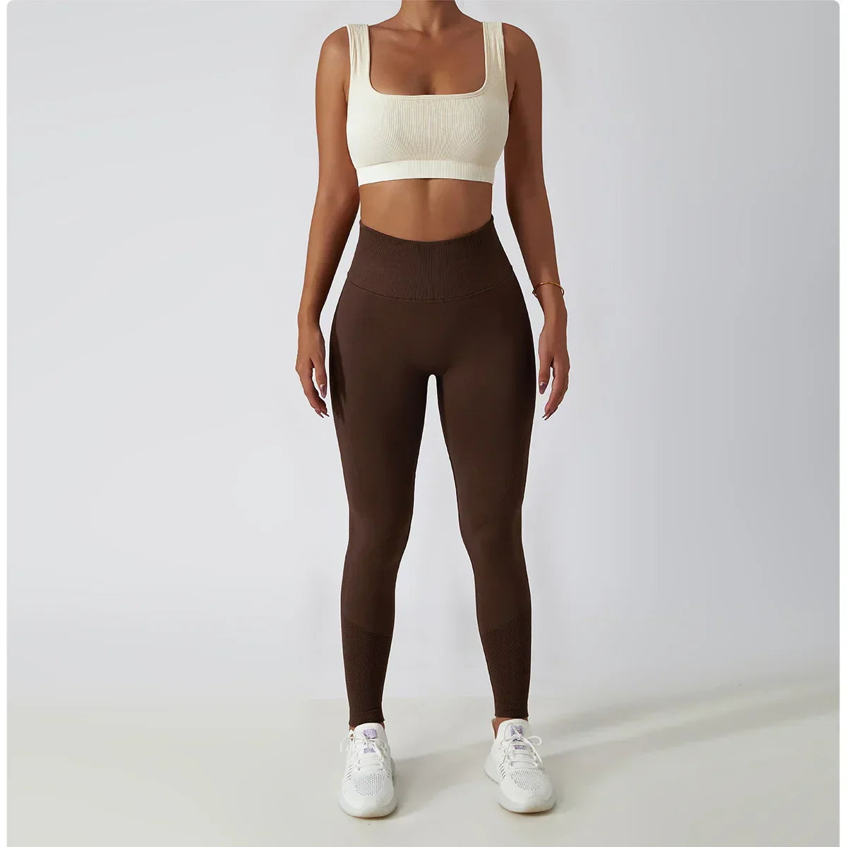 Seamless Scrunch-Butt Leggings - High-Waist Push-Up Yoga Pants